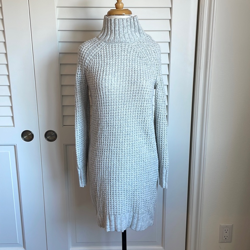 Off White Turtleneck Sweater Dress American Eagle